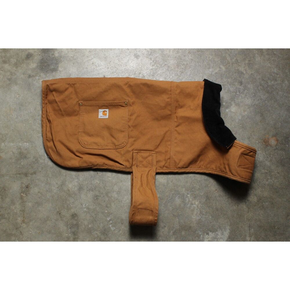 Carhartt Cotton Duck Canvas Dog Jacket with Corduroy Collar - XL
